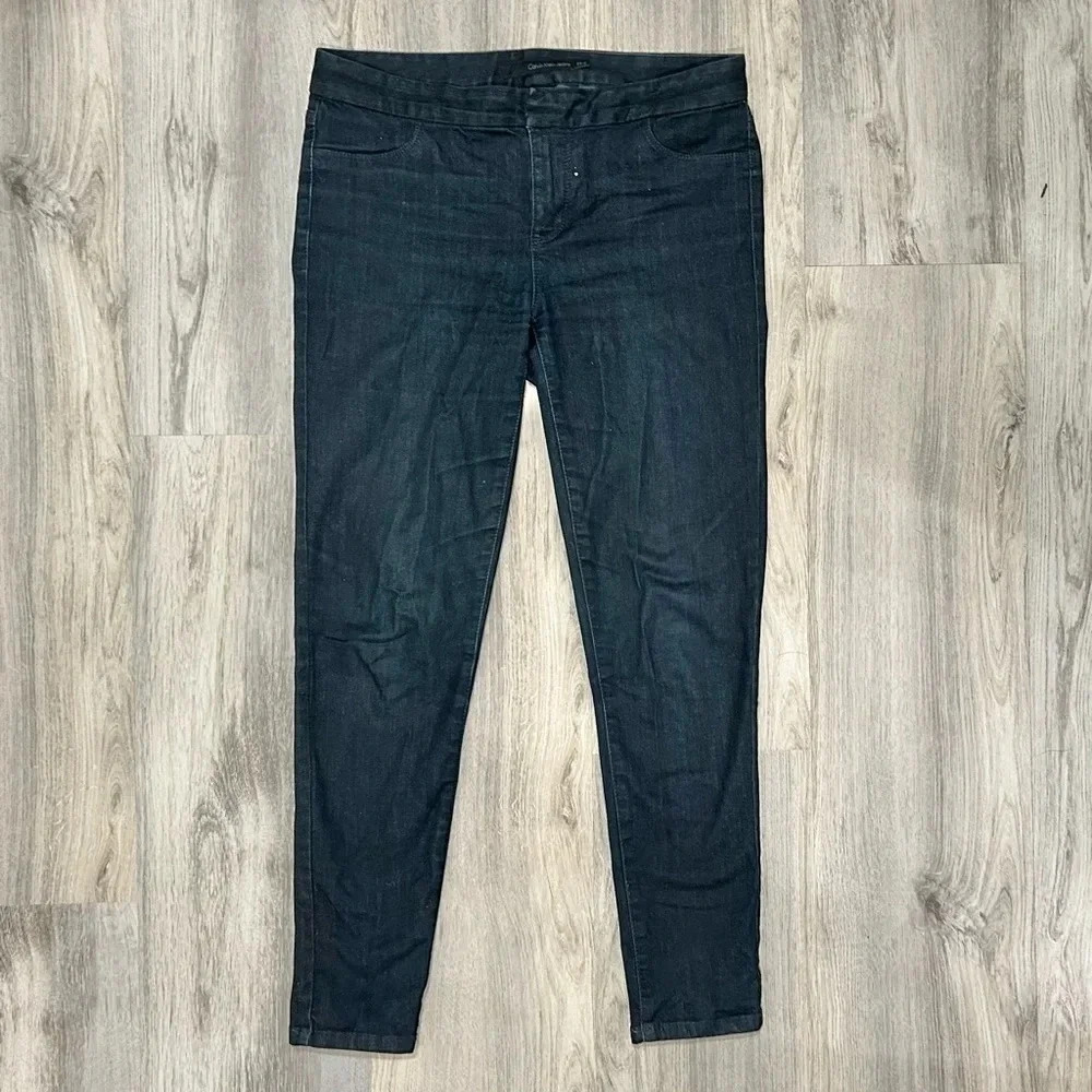 Calvin Klein Jeans Ultimate Skinny Denim Dark Wash Mid Rise Stretch Size 29/8